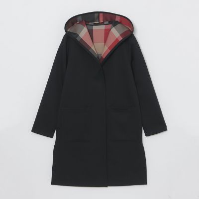 クレストブリッジチェックリバーシブルダンボールコーディガン | BLUE