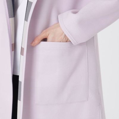 クレストブリッジチェックリバーシブルダンボールコーディガン | BLUE