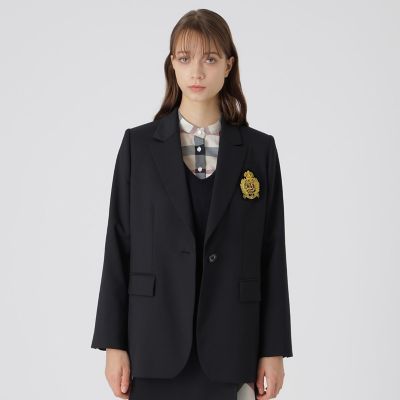 ＜BLUE LABEL CRESTBRIDGE (Women)＞ウールストレッチブレンドテーラードジャケット