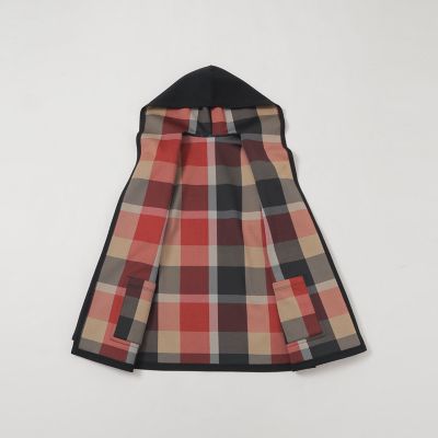 クレストブリッジチェックリバーシブルダンボールミディ丈コーディガン