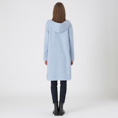 クレストブリッジチェックリバーシブルダンボールコーディガン | BLUE