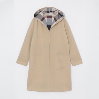 クレストブリッジチェックリバーシブルダンボールコーディガン | BLUE