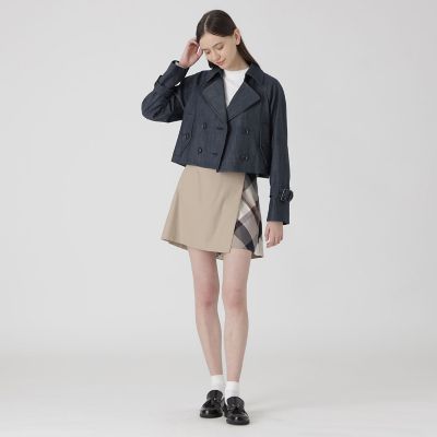 バックコンシャスショートトレンチコート | BLUE LABEL CRESTBRIDGE