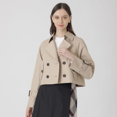 バックコンシャスショートトレンチコート | BLUE LABEL CRESTBRIDGE