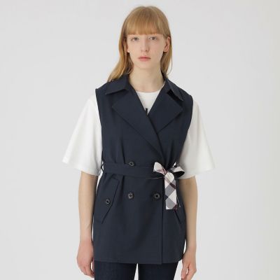 BLUE LABEL CRESTBRIDGE ジャケット 38サイズ クレストブリッジチェックリバーシブルダンボールコーディガン