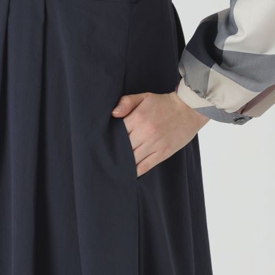 チェックスリーブドレス | BLUE LABEL CRESTBRIDGE (Women)/ブルー