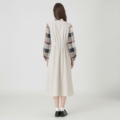 チェックスリーブドレス | BLUE LABEL CRESTBRIDGE (Women)/ブルー