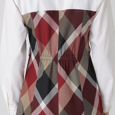 クレストブリッジチェックライトクロッシングツイルシャツドレス