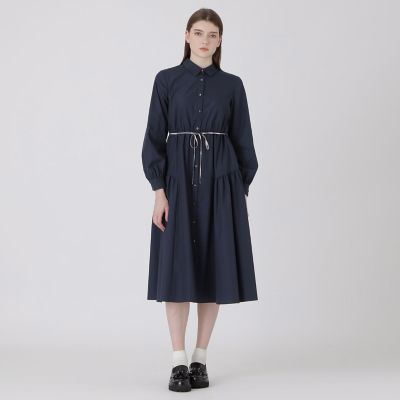 ギャザーシャツドレス | BLUE LABEL CRESTBRIDGE (Women)/ブルー