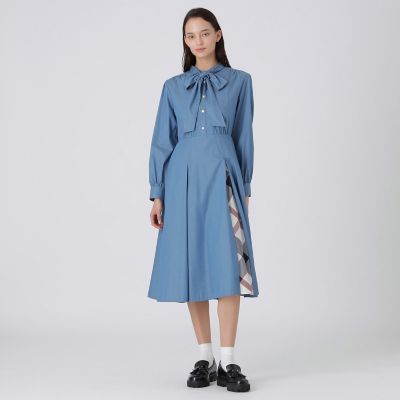 デニムライクドレス | BLUE LABEL CRESTBRIDGE (Women)/ブルーレーベル