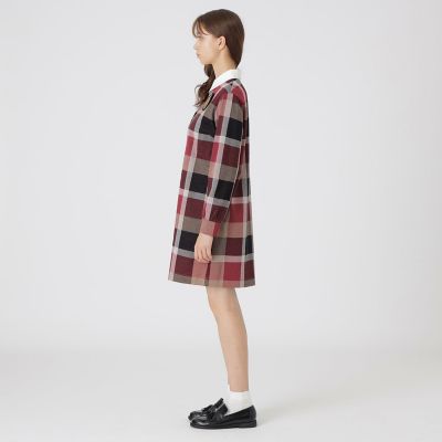 クレストブリッジチェックジャカードジャージードレス | BLUE LABEL