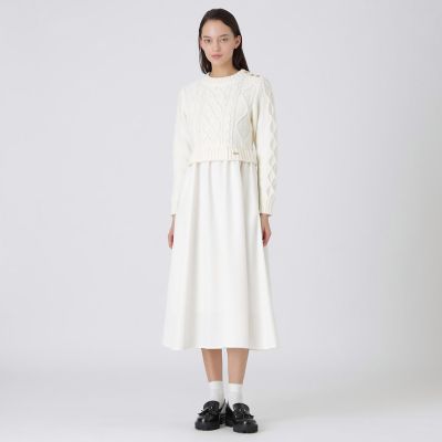 ニットコンビドレス | BLUE LABEL CRESTBRIDGE (Women)/ブルーレーベル