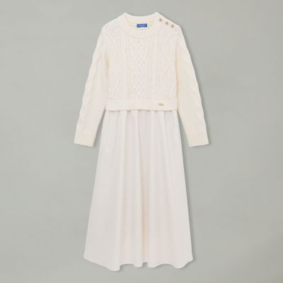 BLUE LABEL CRESTBRIDGE コンビドレス 38 ニットコンビドレス | BLUE LABEL CRESTBRIDGE (Women)/ブルーレーベル