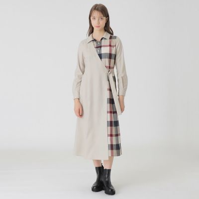 パーシャルクレストブリッジチェックドレス | BLUE LABEL CRESTBRIDGE
