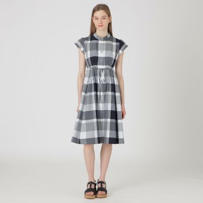 ＜BLUE LABEL CRESTBRIDGE (Women)＞クレストブリッジチェックライトクロッシングツイルドレス