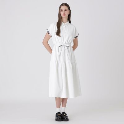 ＜BLUE LABEL CRESTBRIDGE (Women)＞【防透け】【ＵＶカット】【遮熱】【接触冷感】ドライツイルシャツカラードレス