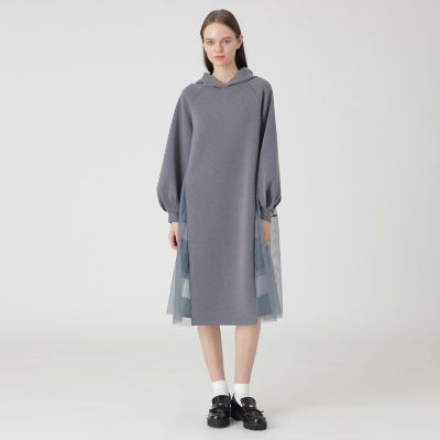 ＜BLUE LABEL CRESTBRIDGE (Women)＞バックチュールポンチドレス