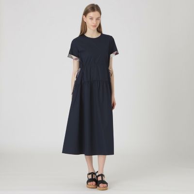 ＜BLUE LABEL CRESTBRIDGE (Women)＞ストレッチプルーフクロスパーシャルドレス