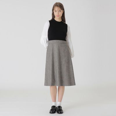 ツイードニットドッキングドレス | BLUE LABEL CRESTBRIDGE (Women