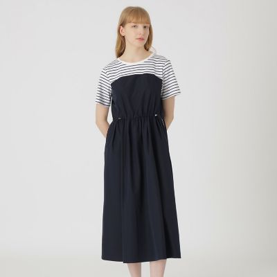 ストレッチプルーフクロスカットコンビドレス | BLUE LABEL