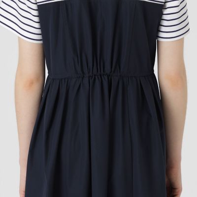 美品✨ブルーレーベルクレストブリッジ　ストレッチプルーフクロスパーシャルドレスM ストレッチプルーフクロスカットコンビドレス | BLUE LABEL