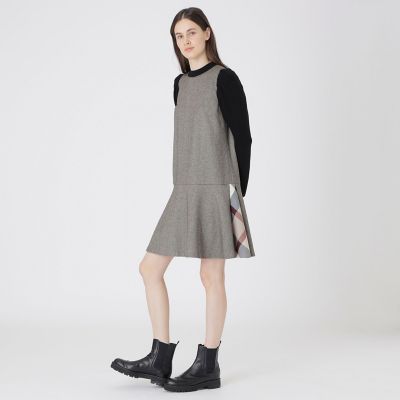 ツイードドッキングドレス | BLUE LABEL CRESTBRIDGE (Women)/ブルー