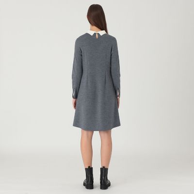 襟付きニットドレス | BLUE LABEL CRESTBRIDGE (Women)/ブルーレーベル