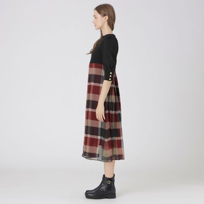 シフォンコンビドレス | BLUE LABEL CRESTBRIDGE (Women)/ブルー