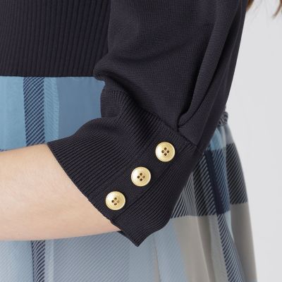 シフォンコンビドレス | BLUE LABEL CRESTBRIDGE (Women)/ブルー