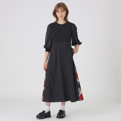 シアースリーブニットドッキングドレス | BLUE LABEL CRESTBRIDGE
