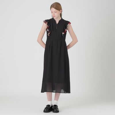 GANNI ブラック ラップドレス　ワンピース ラップドレス（F2902） | GANNI (Women)/ガニー | 三越伊勢丹