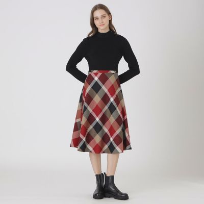 取扱店舗限定】クレストブリッジチェックサキソニーニットドッキング