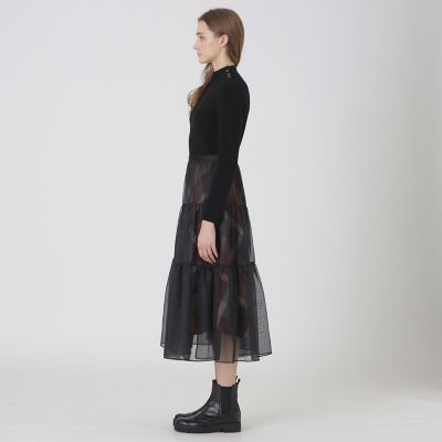 取扱店舗限定】クレストブリッジチェックサキソニーニットドッキング