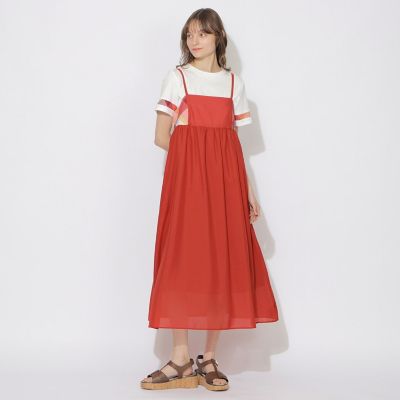 ＜BLUE LABEL CRESTBRIDGE (Women)＞【ＷＥＢ限定】スパンボイルキャミソールドレス