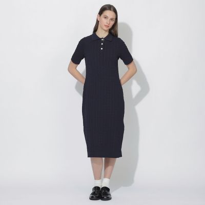 WEB限定】ケーブルニットワンピース | BLUE LABEL CRESTBRIDGE