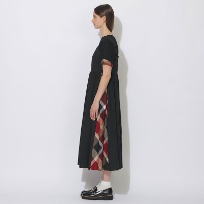 WEB限定】サイドパーシャルチェックジャンパードレス | BLUE LABEL