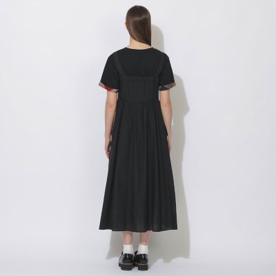WEB限定】サイドパーシャルチェックジャンパードレス | BLUE LABEL