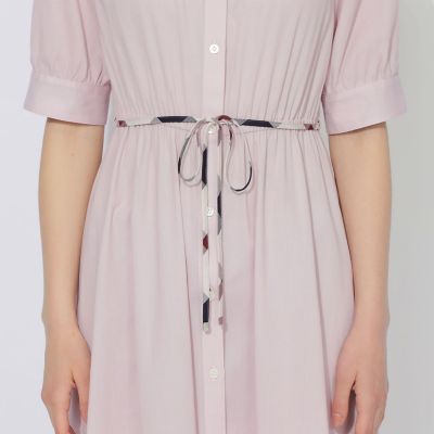 WEB限定】コットンエアークロスシャツドレス | BLUE LABEL