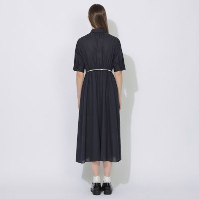 WEB限定】コットンエアークロスシャツドレス | BLUE LABEL
