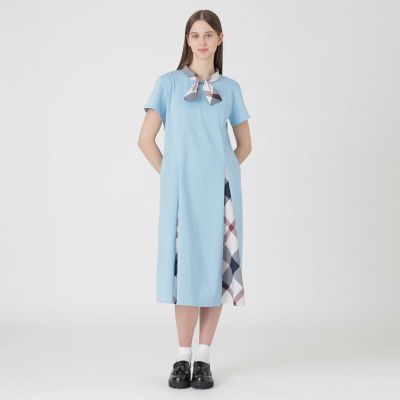 ＜BLUE LABEL CRESTBRIDGE (Women)＞【一部店舗限定】スーピマコットンポンチドレス