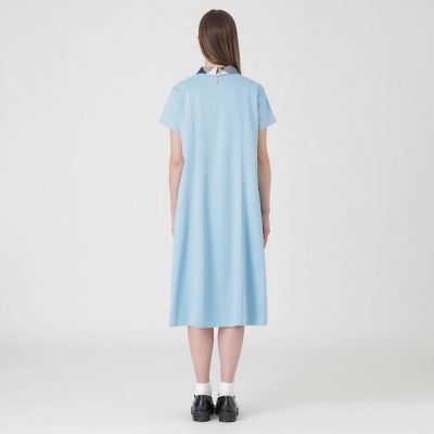 未使用 BLUE LABEL CRESTBRIDGE ブルーレーベルクレストブリッジ 56P03407 スーピマコットンポンチプルオーバー 38 綿100％ 長袖 チェック柄 レディース AO3745A52 一部店舗限定】スーピマコットンポンチドレス | BLUE LABEL