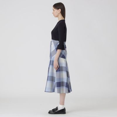 10周年記念】クレストブリッジチェックドッキングドレス | BLUE