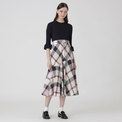 10周年記念】クレストブリッジチェックドッキングドレス | BLUE