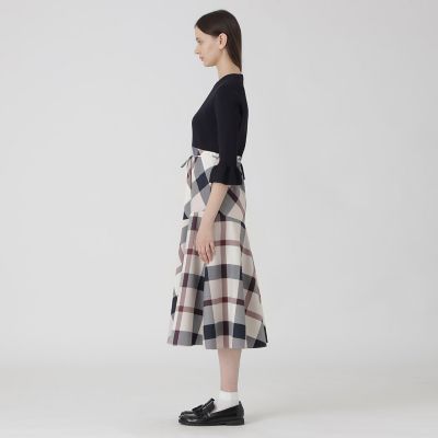 10周年記念】クレストブリッジチェックドッキングドレス | BLUE