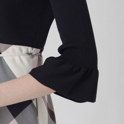 10周年記念】クレストブリッジチェックドッキングドレス | BLUE