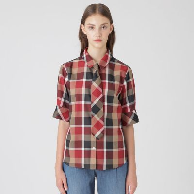 ＜BLUE LABEL CRESTBRIDGE (Women)＞クレストブリッジチェックブラウス