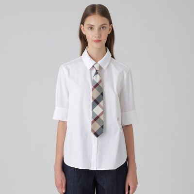 ＜BLUE LABEL CRESTBRIDGE (Women)＞ソリッドブロードクロスブラウス