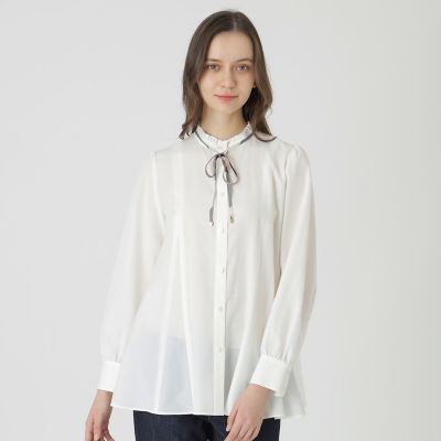 ライトタンブラーフレアブラウス | BLUE LABEL CRESTBRIDGE (Women