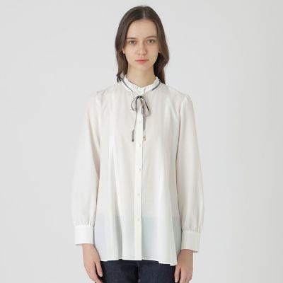 ライトタンブラーフレアブラウス | BLUE LABEL CRESTBRIDGE (Women