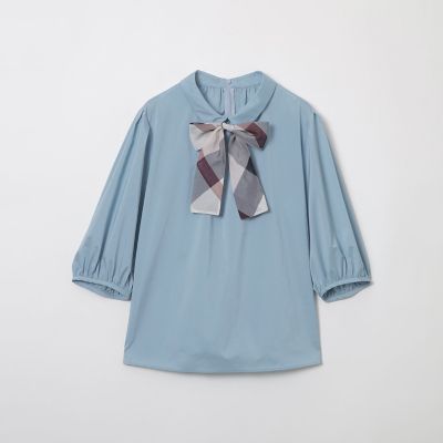 タイ付きパフスリーブブラウス | BLUE LABEL CRESTBRIDGE (Women
